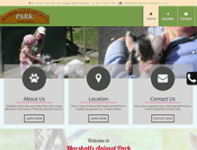 Tablet Screenshot of marshallsanimalpark.co.nz